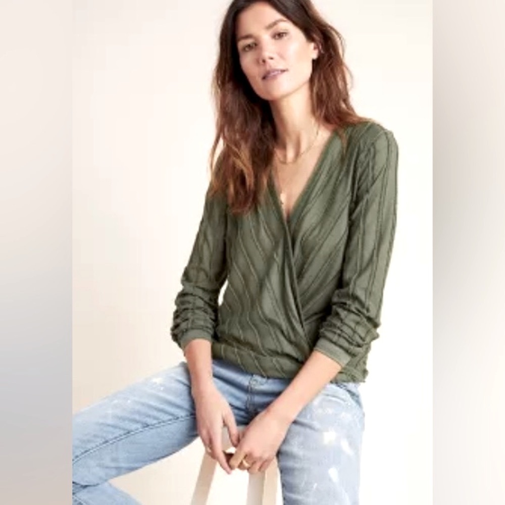 Anthropologie Maeve Audre Textured Top
